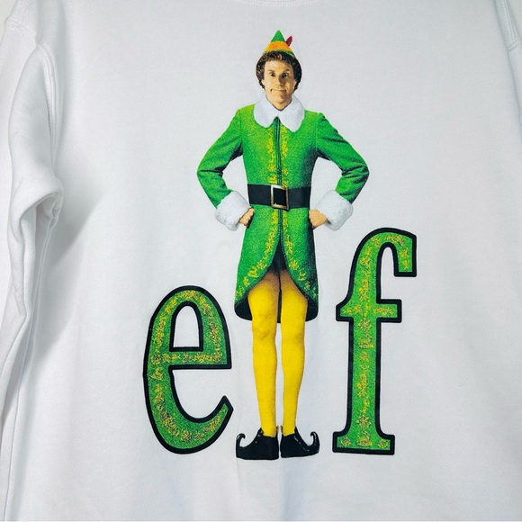 Buddy the Elf Christmas Holiday White Sweatshirt - Picture 2 of 6
